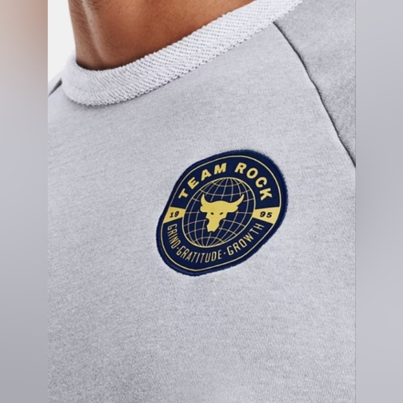 UA Project Rock Heavyweight TerryMen's Crew - Picture 3 of 12